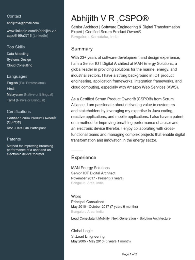 Profile | PDF | Scrum (Software Development) | Computing