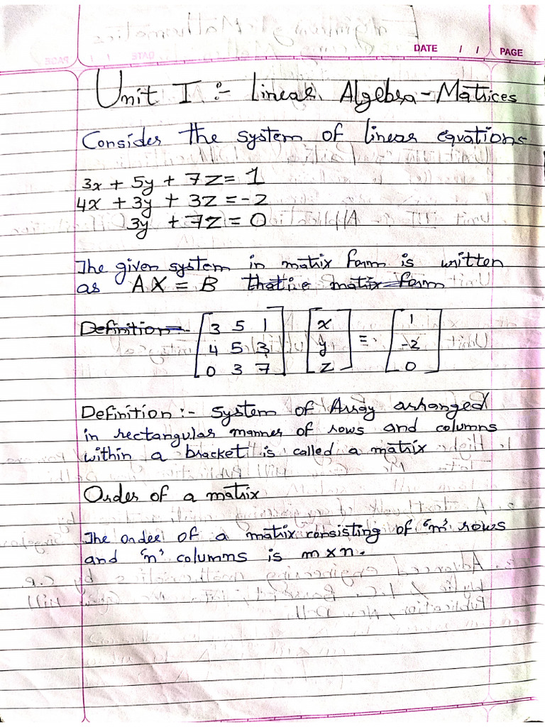 Dbatu First Year Maths Unit 01 | PDF