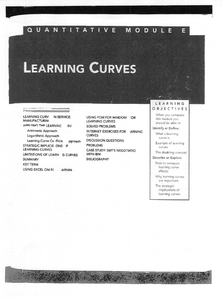 Learning Curve 2 | PDF