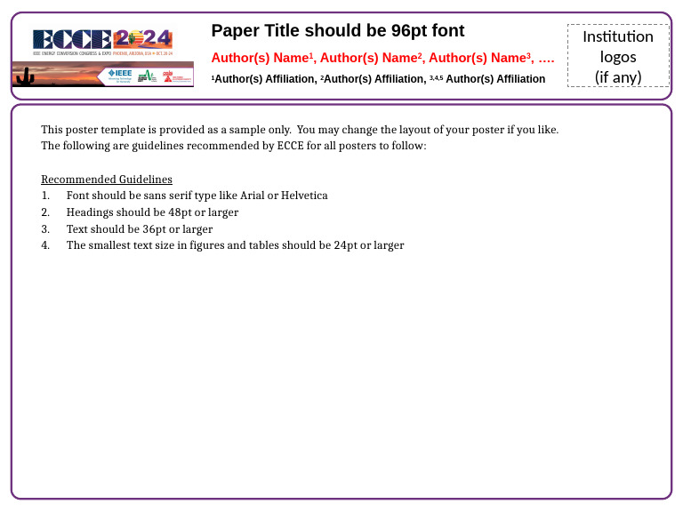 ECCE Poster Design Guidelines | PDF