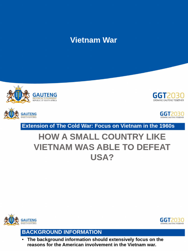 Vietnam War: Strategies and Outcomes | PDF | Viet Cong | Vietnam War
