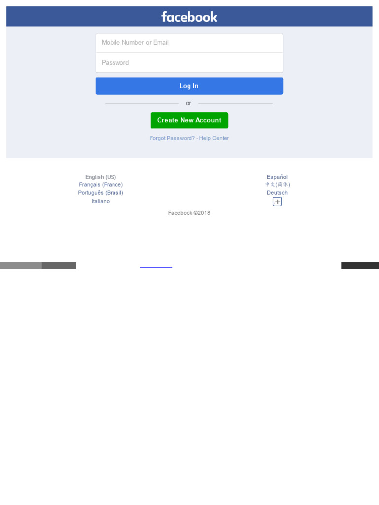 facebook mobile login with email