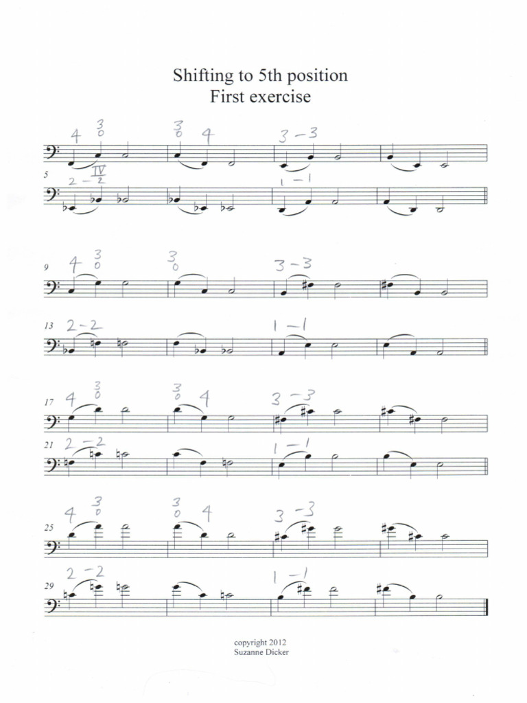 Shifting To 5th Position 001 | PDF