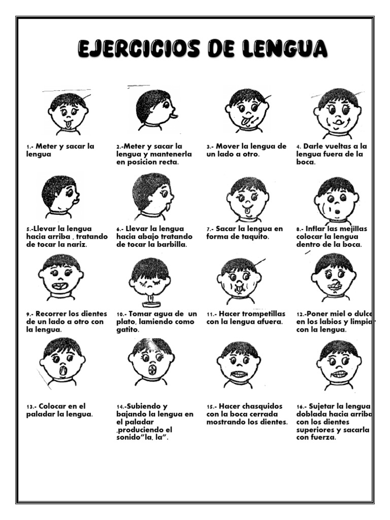 Ejercicios para Fortalecer la Lengua | PDF