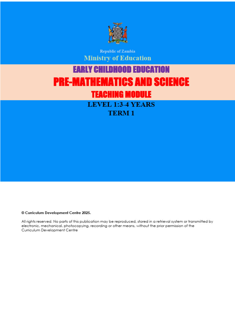 Edited Version Pre-Mathematics & Science Teaching Module, Feb, .2025 ...