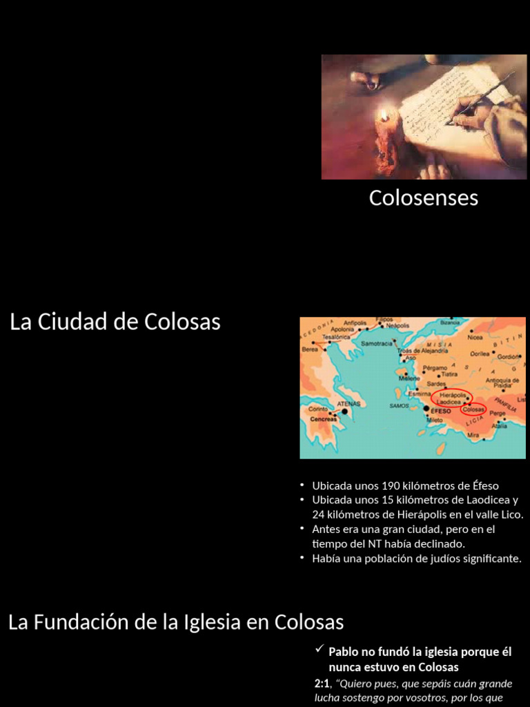 Fundación y desafíos de la iglesia en Colosas | PDF | Epístola a ...