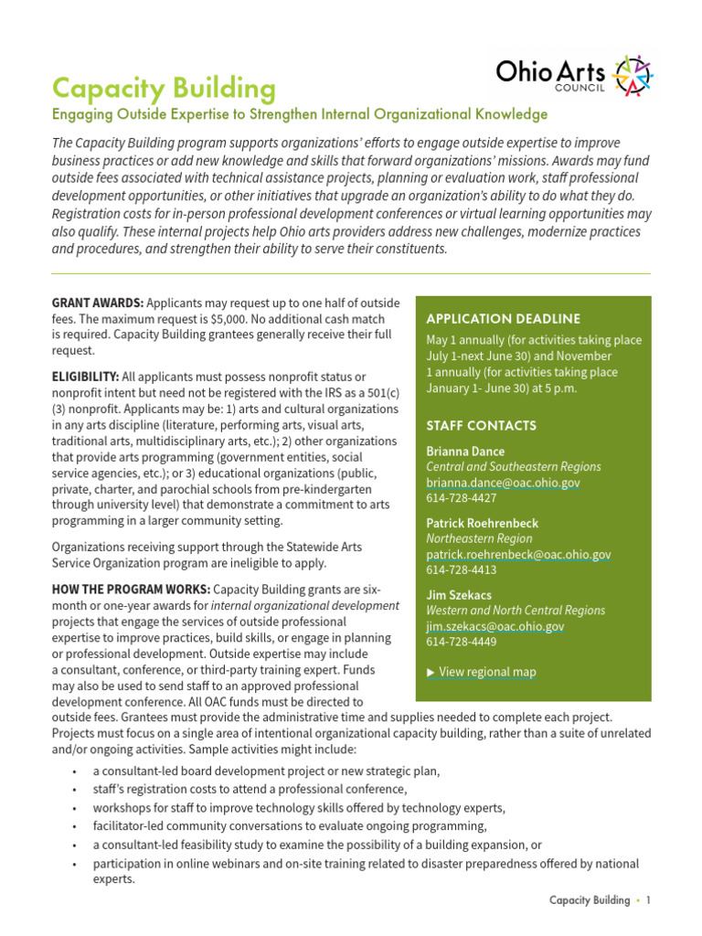 1 1477724 Capacity Building Pdf Capacity Building Nonprofit