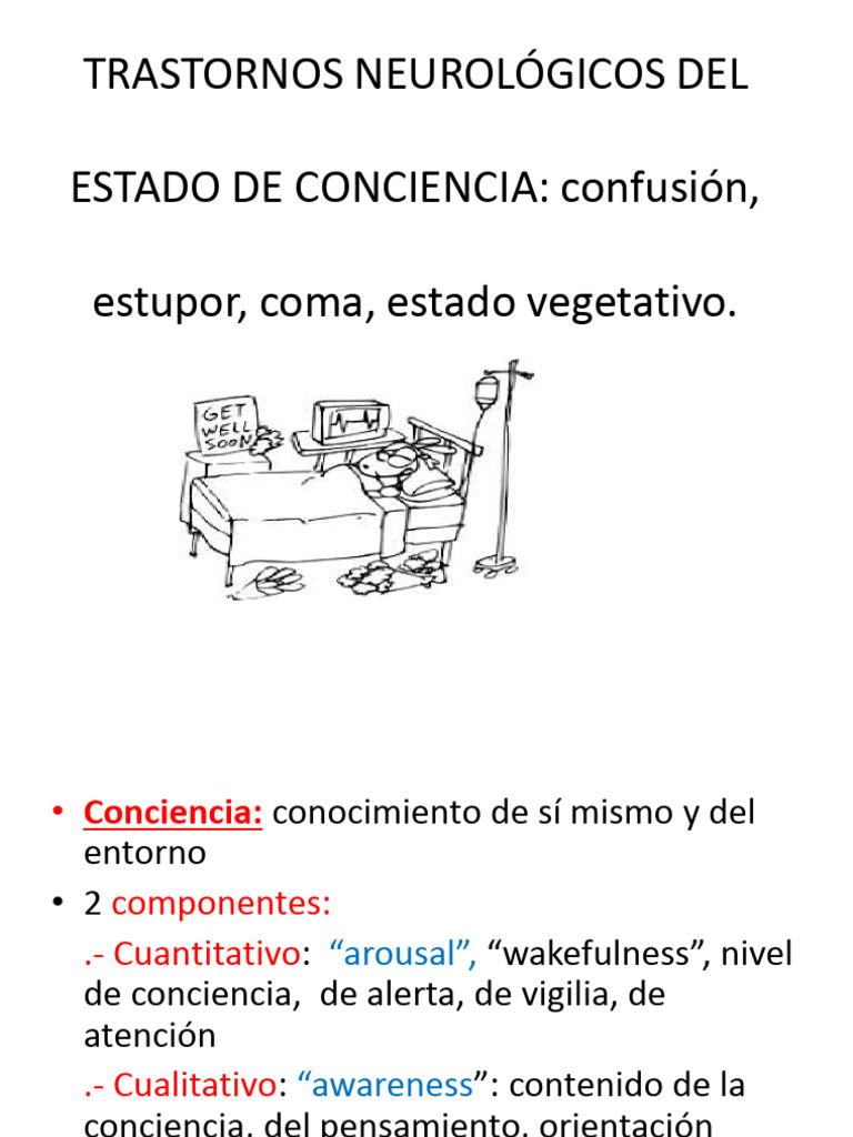 Trastornos Neurológicos de la Conciencia | PDF | Coma | Conciencia