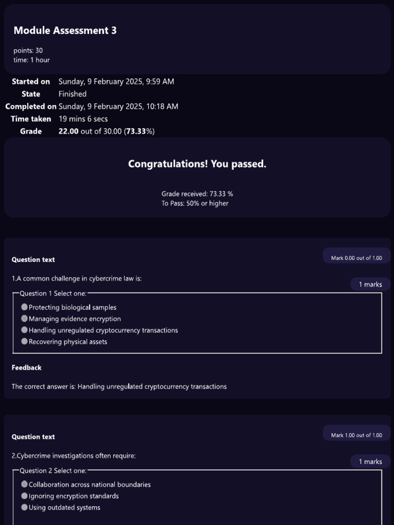 Module 3 Result | PDF