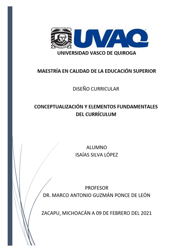 Elementos Clave del Currículum Educativo | PDF | Plan de estudios ...