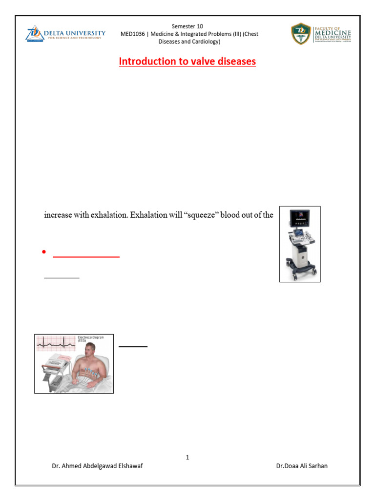 Mitral Valve Disease Overview and Management | PDF | Heart | Cardiology