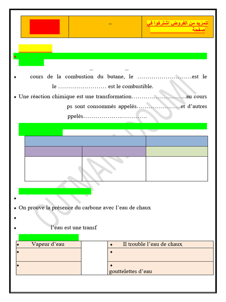 Corrigés d'exercices sur la combustion | PDF | La combustion | Combustible
