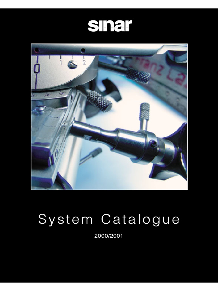 Sinar Camera System Overview 2000/2001 | PDF | Camera | Camera Lens