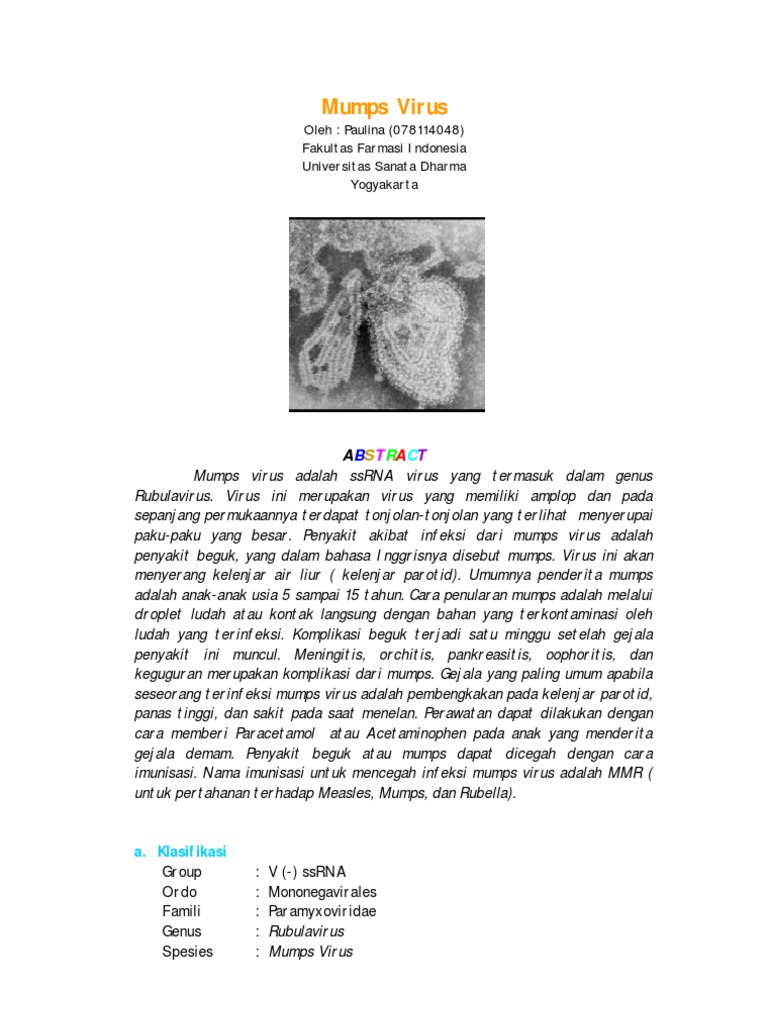 Mumps Virus3 | PDF