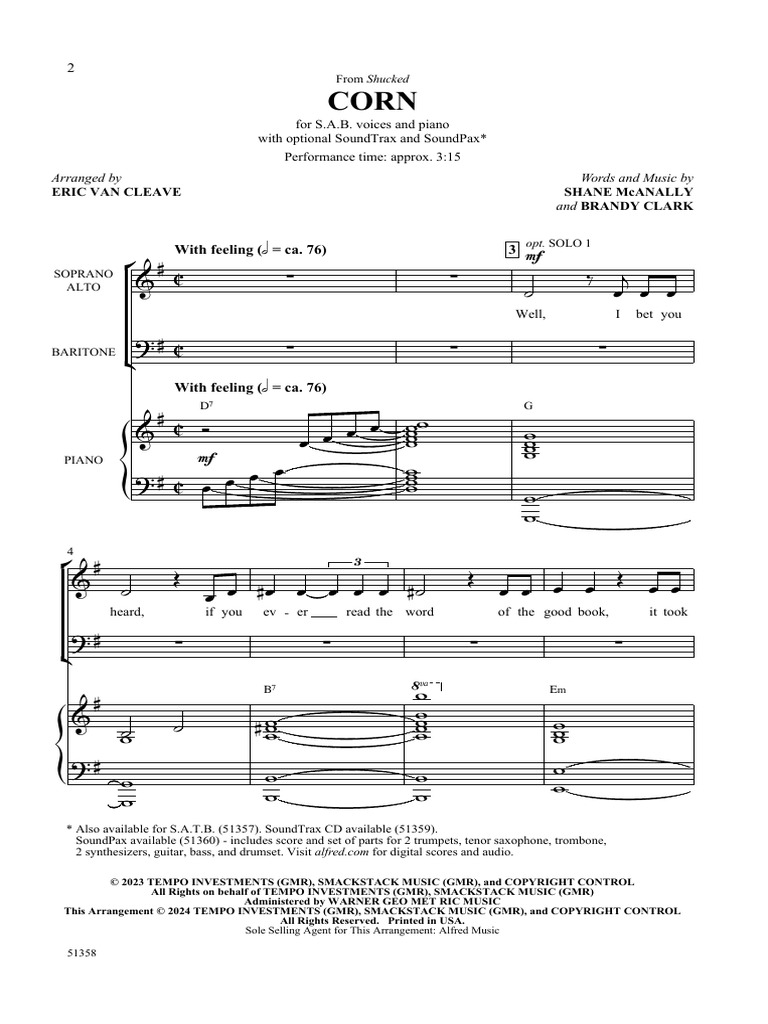 Corn | PDF | Musical Compositions