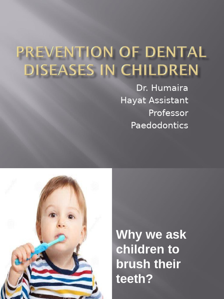 Importance of Children's Dental Care | PDF | Oral Hygiene | Medical ...