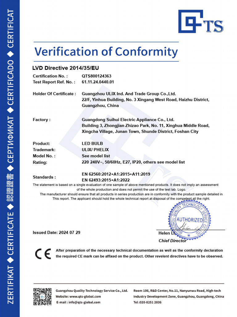 LVD Directive Compliance for LED Bulbs | PDF | Electricity | Electrical ...