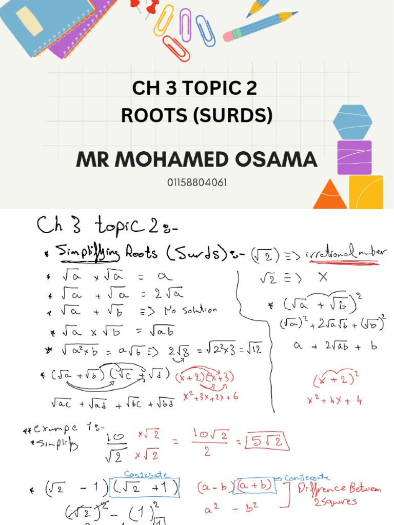 CH 3 Notes Topic 2 | PDF