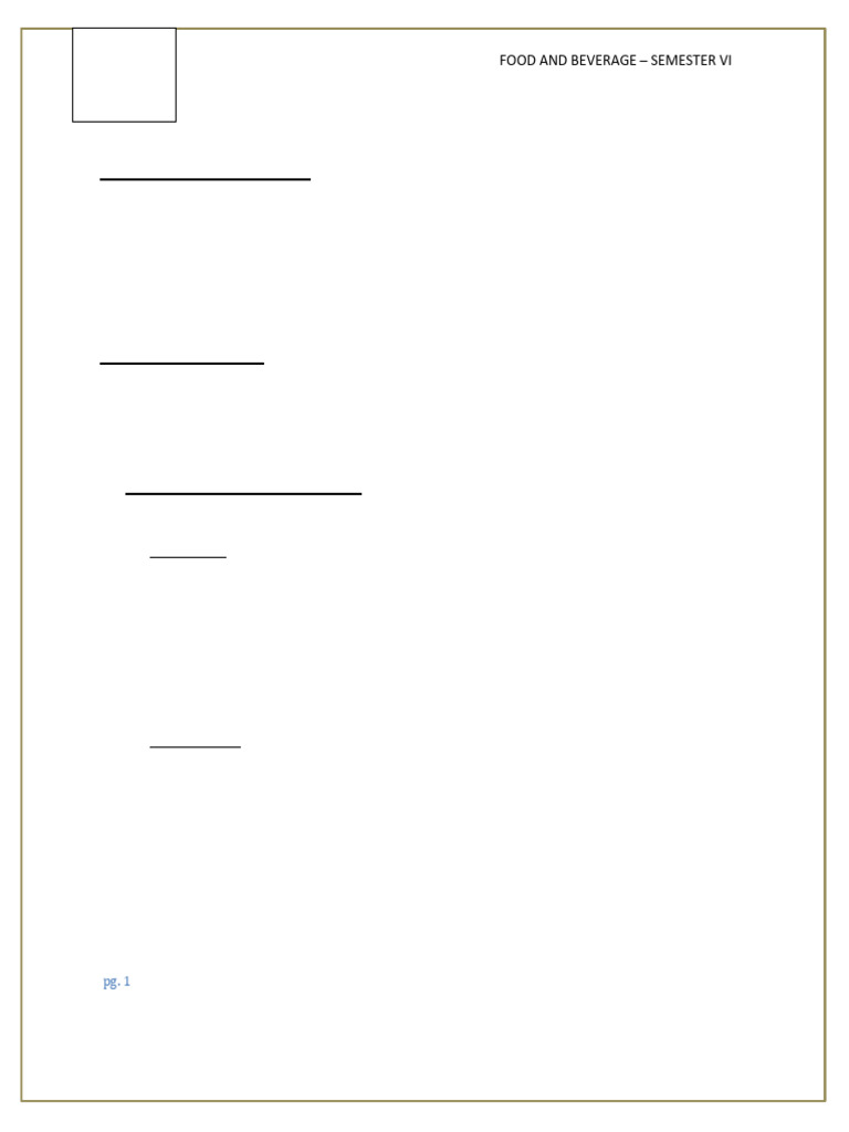 Bar Operations and Classifications Guide | PDF | Bar (Establishment ...