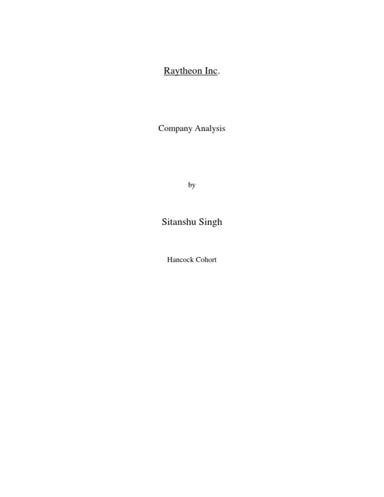 Raytheon Inc | PDF