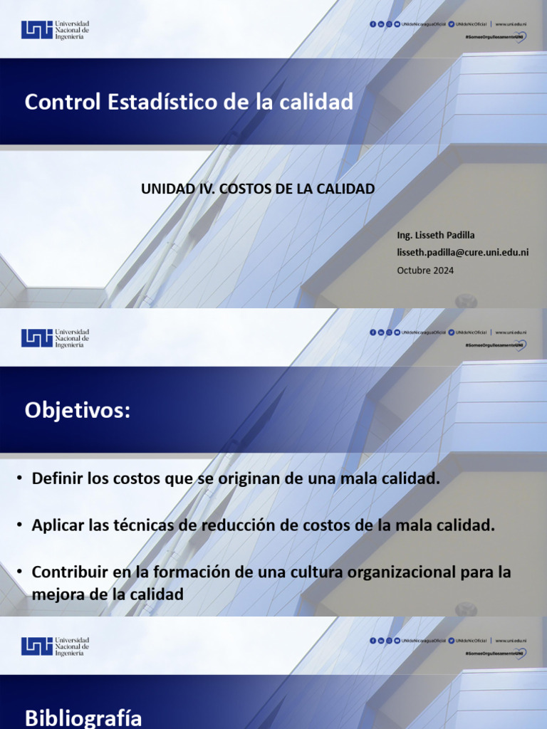 Unidad IV - Control estadístico de la calidad | PDF | Calidad ...
