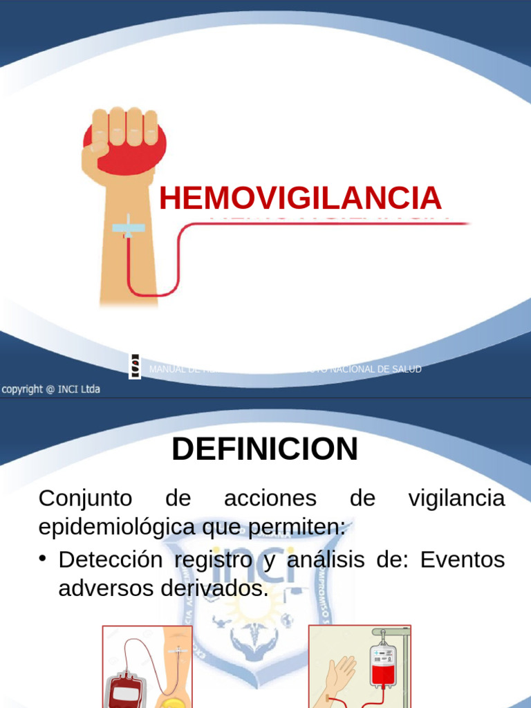 Manual de Hemovigilancia en Salud | PDF | Transfusión de sangre | Sangre