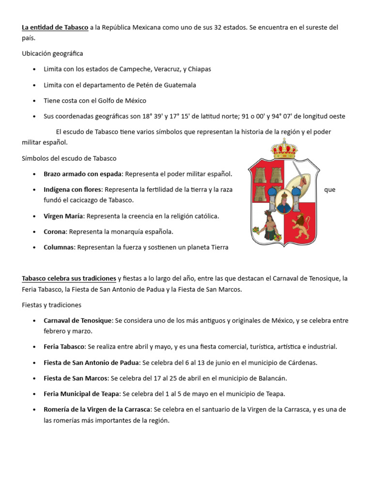 Tabasco o | PDF | México