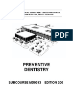US Army Medical Course MD0513-200 - Preventive Dentistry