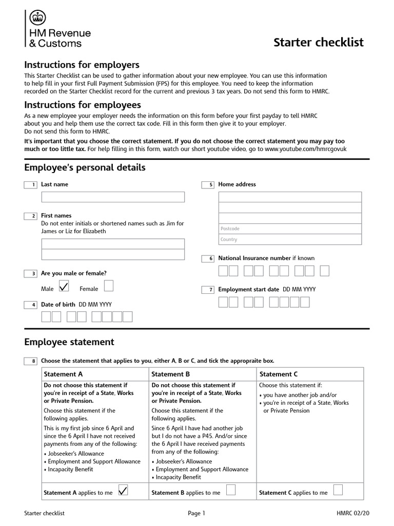 Starterchecklist02 20 | PDF | Personal Finance