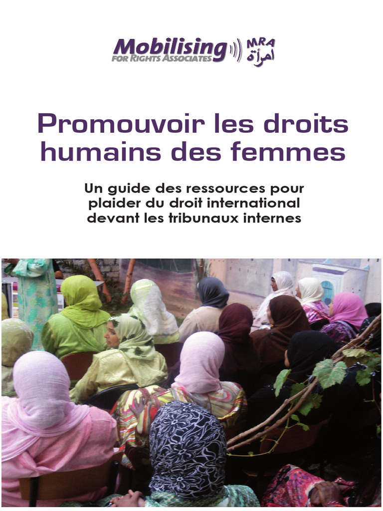 Guide pour Plaider les Droits des Femmes | PDF | Traité | Loi