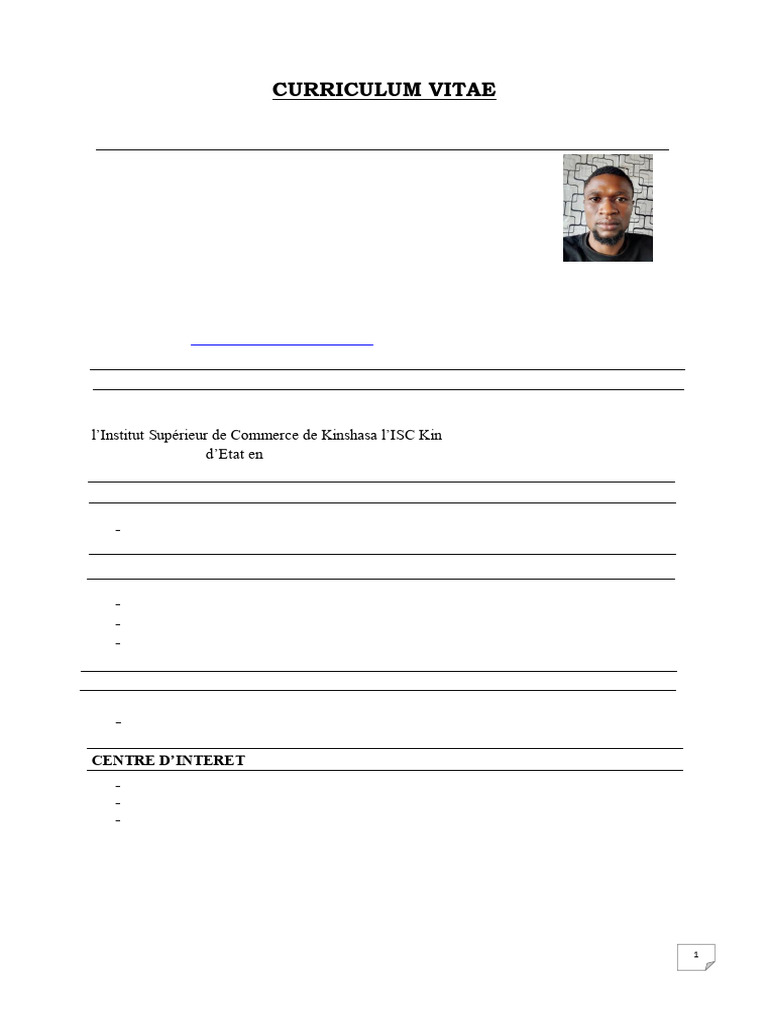 CV de Nathan Ilunga Tshimbangu | PDF