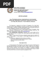 International Symposium of Geography, Spiru Haret University, Bucharest Romania - 11-13 May 2012
