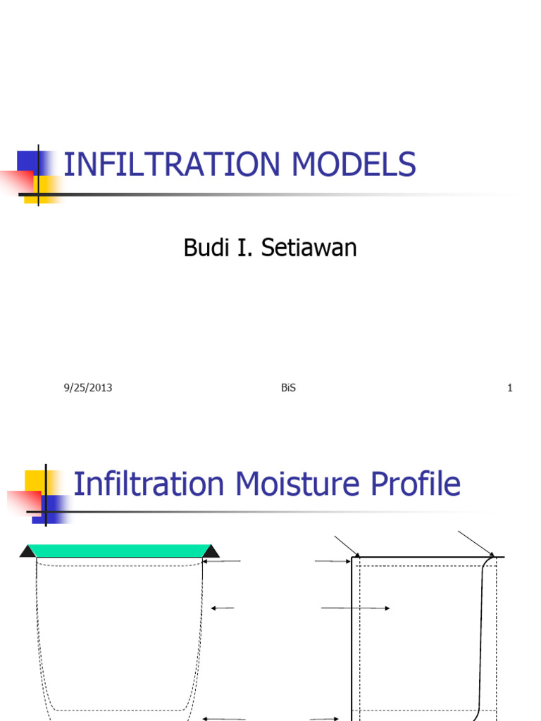 Infiltration Models and Equations | PDF | Soil | Environmental Science