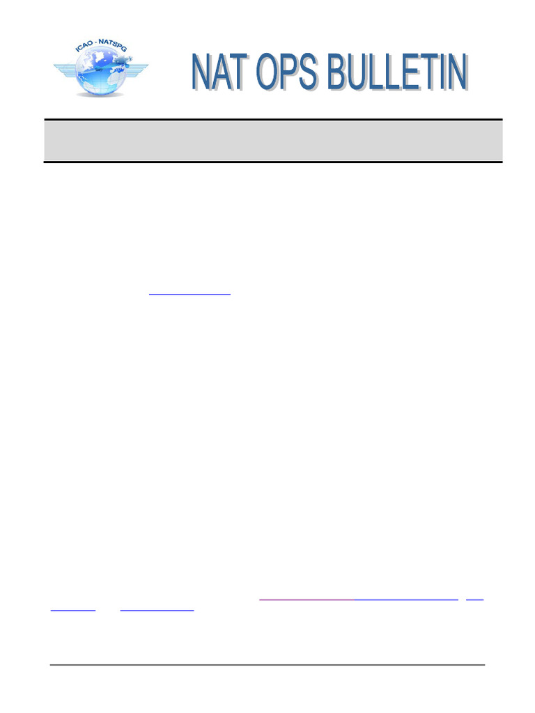 NAT OPS Bulletin 2025: GNSS Procedures | PDF | Aviation Safety | Aviation