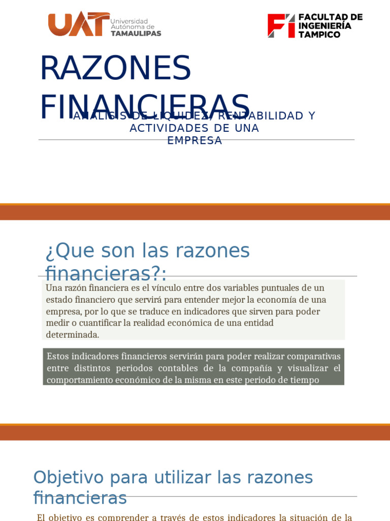 Tema 3 - RAZONES FINANCIERAS | PDF | Liquidez de mercado | Sector privado