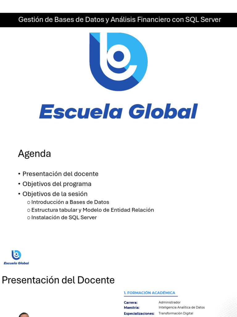 Gestión de Bases de Datos con SQL Server | PDF | Bases de datos | SQL