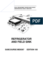 US Army Medical Course MD0367-100 - Refrigerator and Fifeld Sink