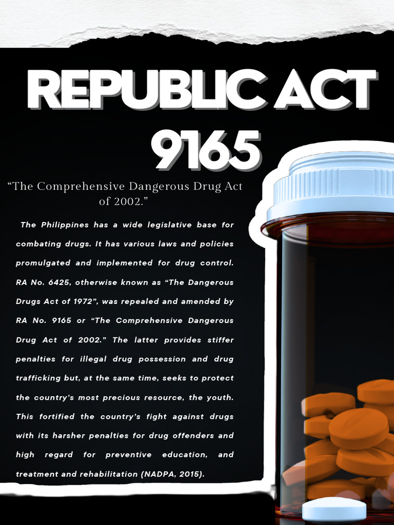Philippines Drug Control Legislation Overview | PDF