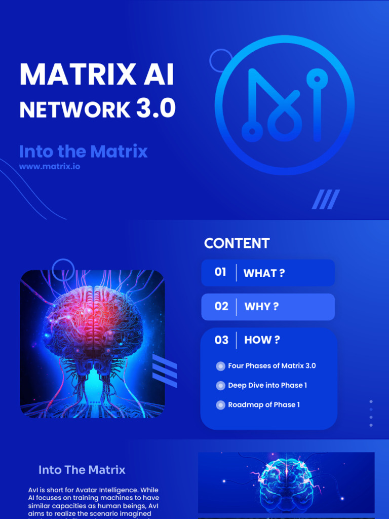 Matrix 3.0: Avatar Intelligence Roadmap | PDF | Artificial Intelligence ...
