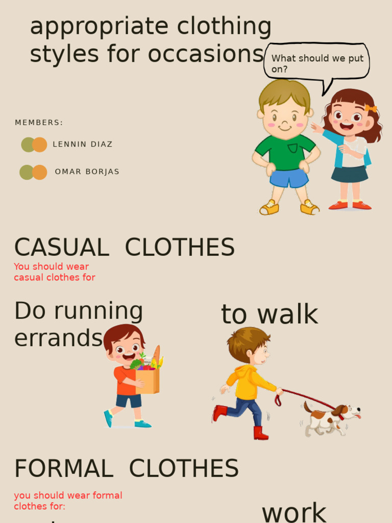 Clothing Styles for Every Occasion | PDF