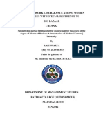 A Study On Work Life Balance Among Women Employees With Special Reference To