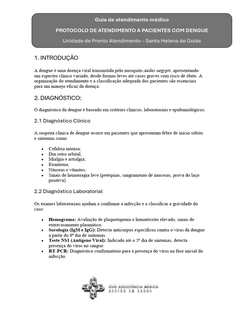Protocolo De Dengue Decompensated