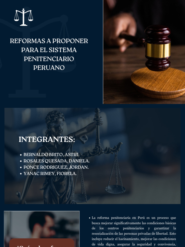 Reformas a Proponer Para El Sistema Penitenciario Peruano | PDF ...
