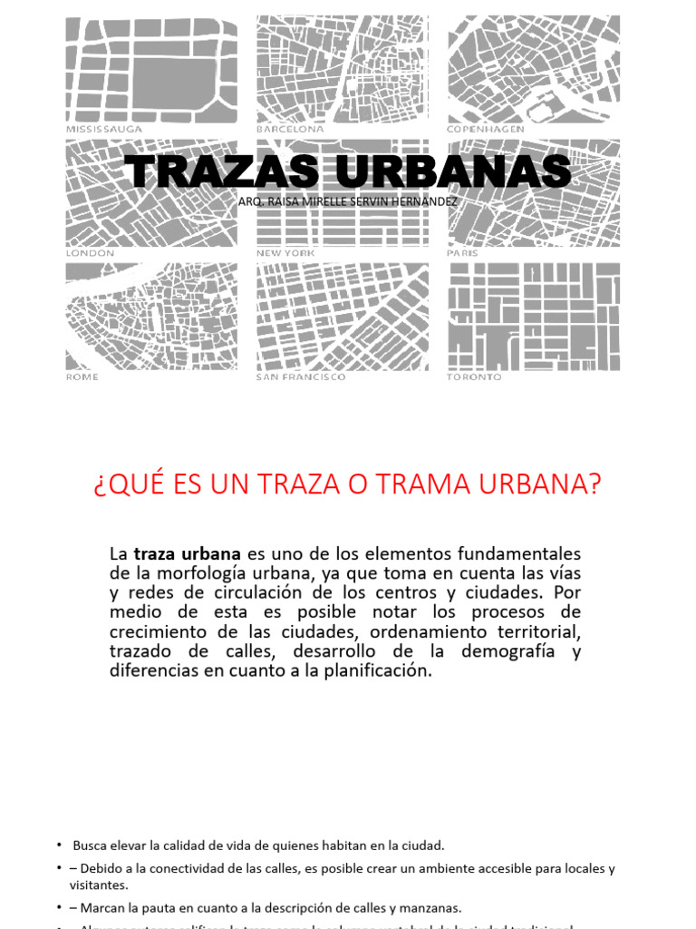 Traza Urbana Reticular: Definición y Ejemplos | PDF