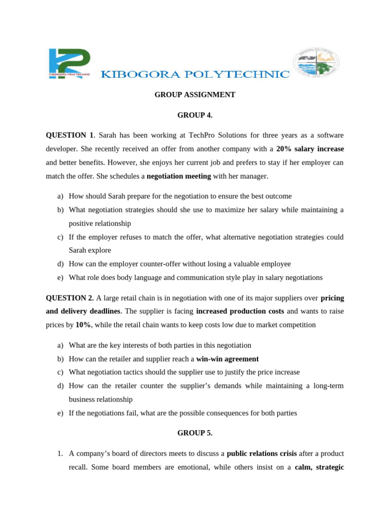 Effective Negotiation Strategies Guide | PDF | Negotiation | Computer ...