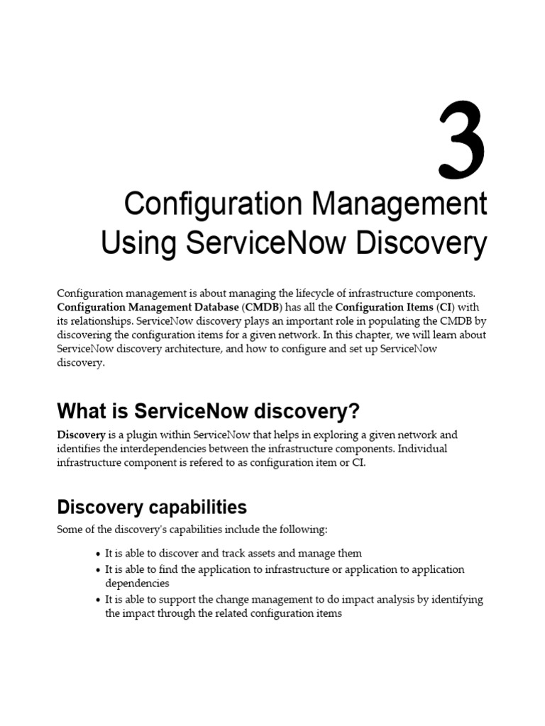 ServiceNow Discovery Configuration Guide | PDF | Computer Network ...