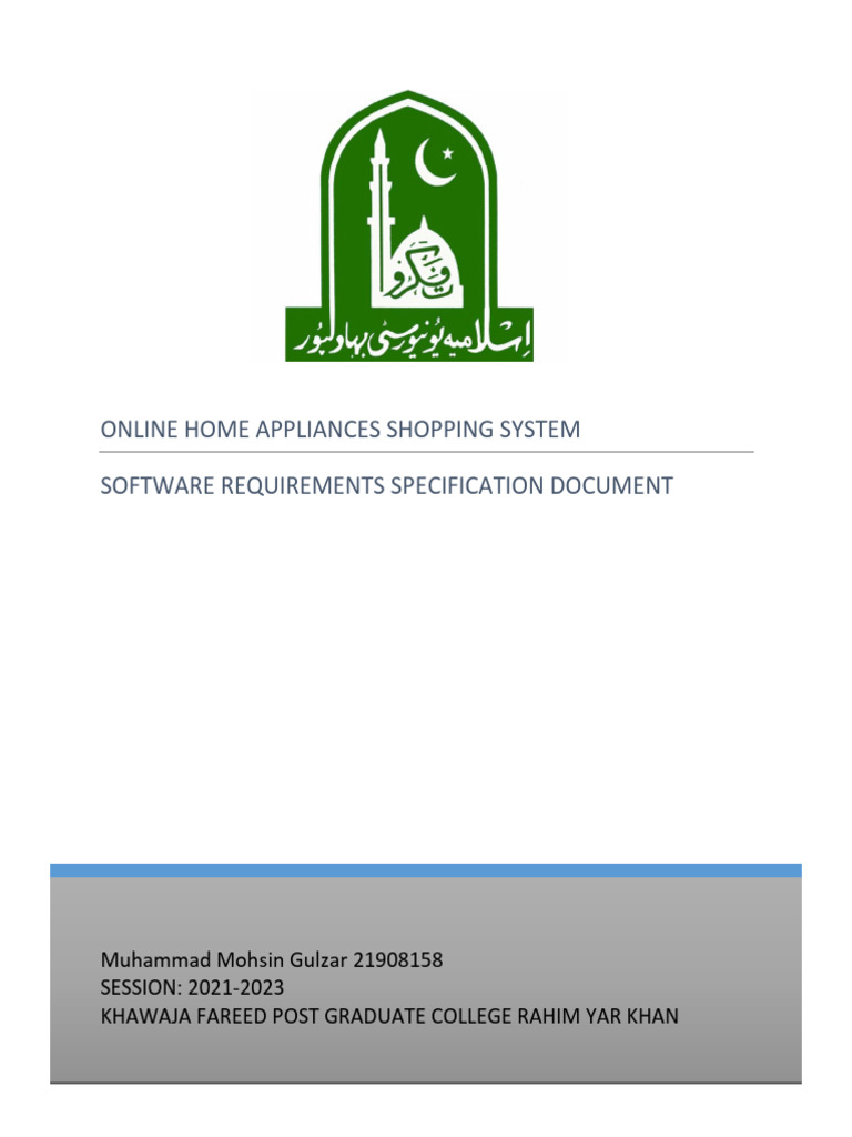 Mohsin - Online Home Appliances Shopping Mangament System | PDF | World ...