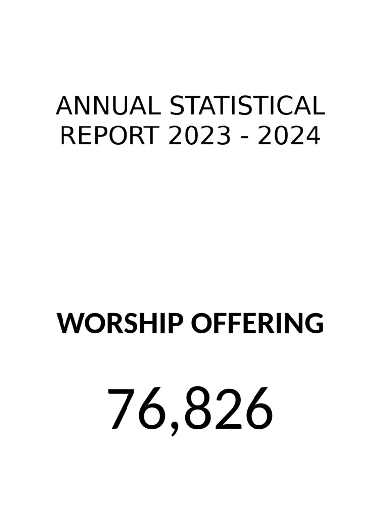 LDS Statistical Report 2023 | PDF