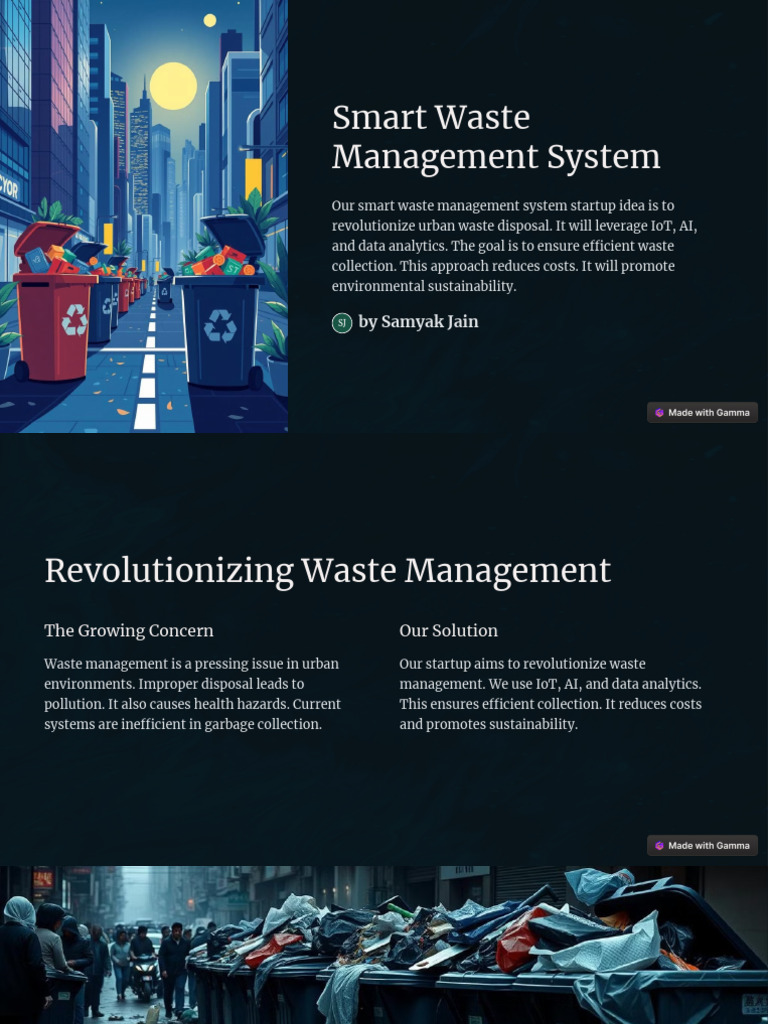 Smart Waste Management Solutions | PDF | Internet Of Things | Waste ...